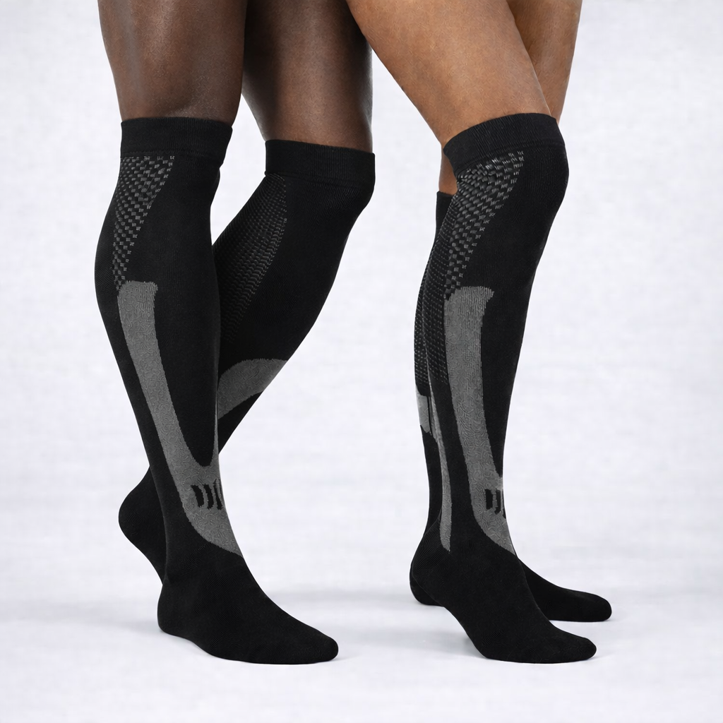 Chaussettes de compression ( Pack de deux ) ideal pour les jambes, lourdes, crampes, douleurss