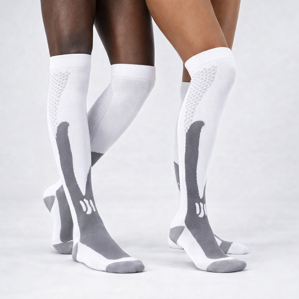 Chaussettes de compression ( Pack de deux ) ideal pour les jambes, lourdes, crampes, douleurss