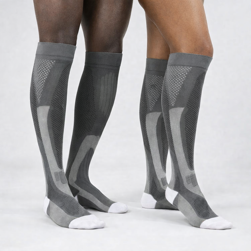 Chaussettes de compression ( Pack de deux ) ideal pour les jambes, lourdes, crampes, douleurss