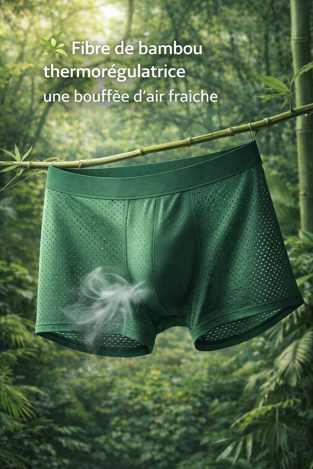 Boxer Bambou Respirant – Zéro Odeur, Zéro Gêne