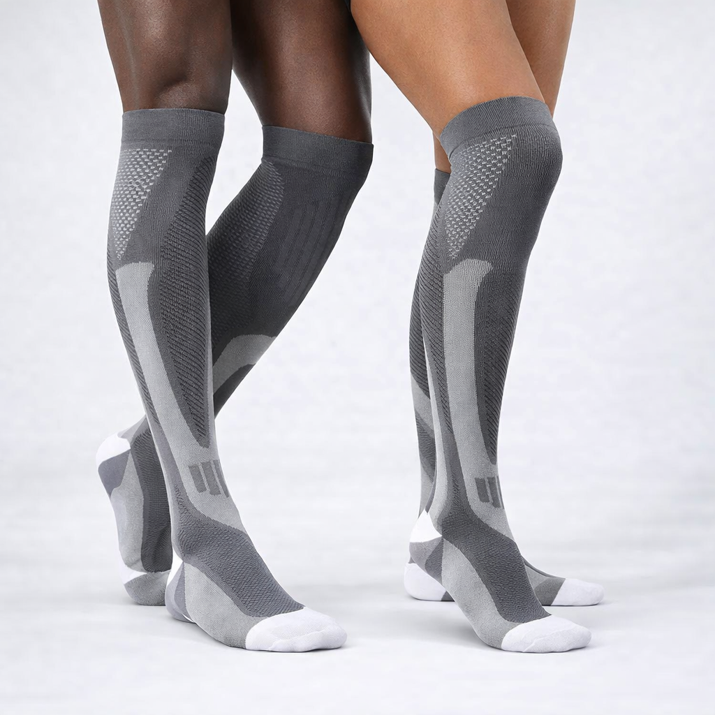 Chaussettes de compression ( Pack de deux ) ideal pour les jambes, lourdes, crampes, douleurss