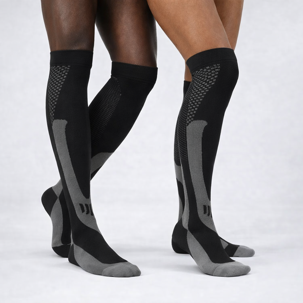 Chaussettes de compression ( Pack de deux ) ideal pour les jambes, lourdes, crampes, douleurss